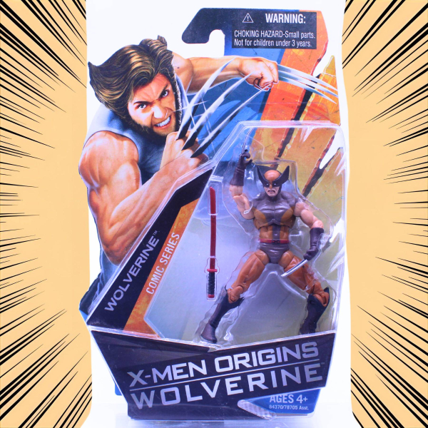 Wolverine Brown Costume Figur 3.75 Inch Hasbro 2009 | Hoppla-Stuff